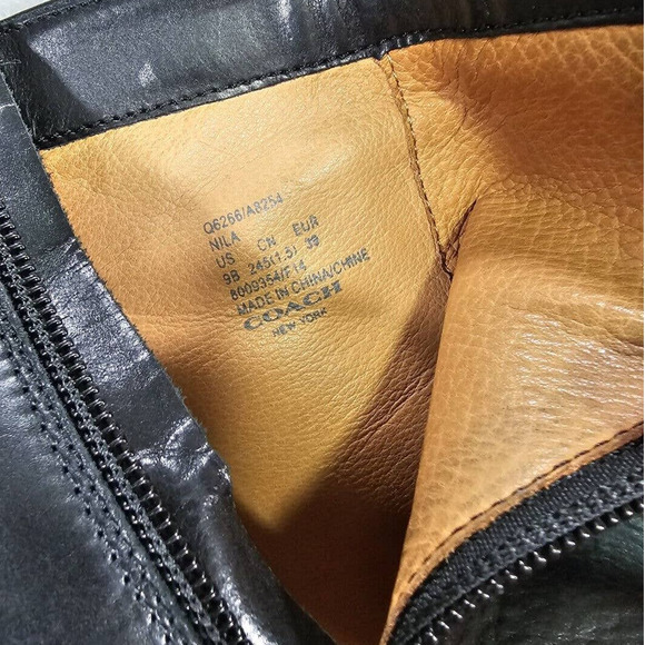 Coach Heeled Ankle Booties Womens Size 9 - Picture 8 of 9